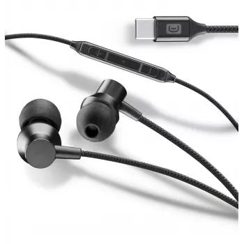 Auscultadores intra-auriculares estéreo Cellularline SPARROW com microfone e controlo remoto