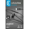 Auscultadores intra-auriculares estéreo Cellularline SPARROW com microfone e controlo remoto