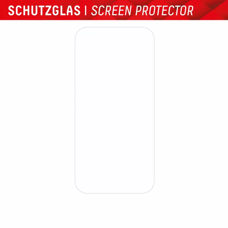 Protetor de ecrã + capa Displex para Apple iPhone 15 Pro Max, moldura de montagem Eco, resistente a riscos