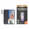 Conjunto de proteção de ecrã PanzerGlass 3-em-1 para Samsung Galaxy A55 5G – Ultra-Wide Fit, EasyAligner, vidro temperado/PET