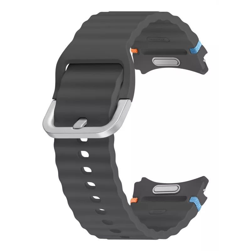 Pulseira desportiva Samsung (S/M) para Galaxy Watch 7, pulseira, smartwatch, cinzento, Samsung, Galaxy Watch7/Watch6/Watch5 Pro/Watch4, borracha