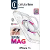 Cellularline Spin Mag - capa para iPhone 16 com anel de suporte rotativo, compatível com o ecossistema Magsafe