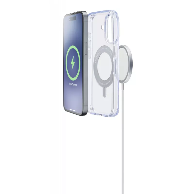 Cellularline Spin Mag - capa para iPhone 16 com anel de suporte rotativo, compatível com o ecossistema Magsafe
