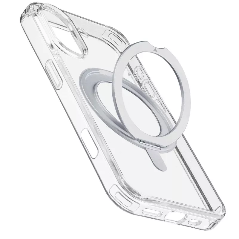 Cellularline Spin Mag - capa para iPhone 16 com anel de suporte rotativo, compatível com o ecossistema Magsafe
