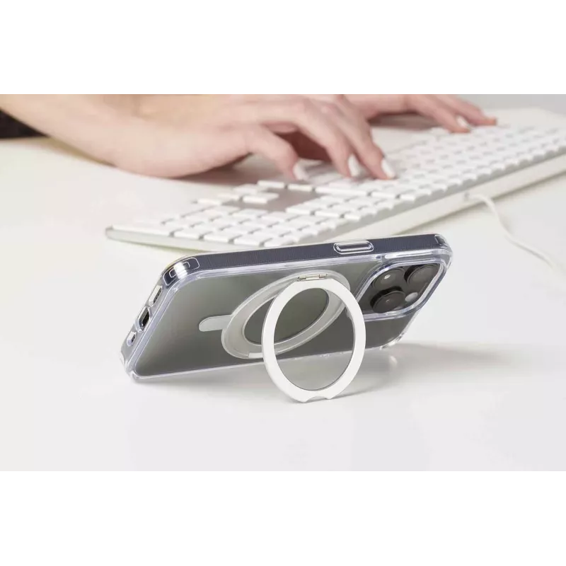 Cellularline Spin Mag - capa para iPhone 16 com anel de suporte rotativo, compatível com o ecossistema Magsafe