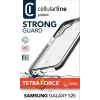 Cellularline Tetra Force Strong Guard - capa flexível protetora e resistente a impactos para Galaxy S25 Ultra com tecnologia antibacteriana Microban® integrada
