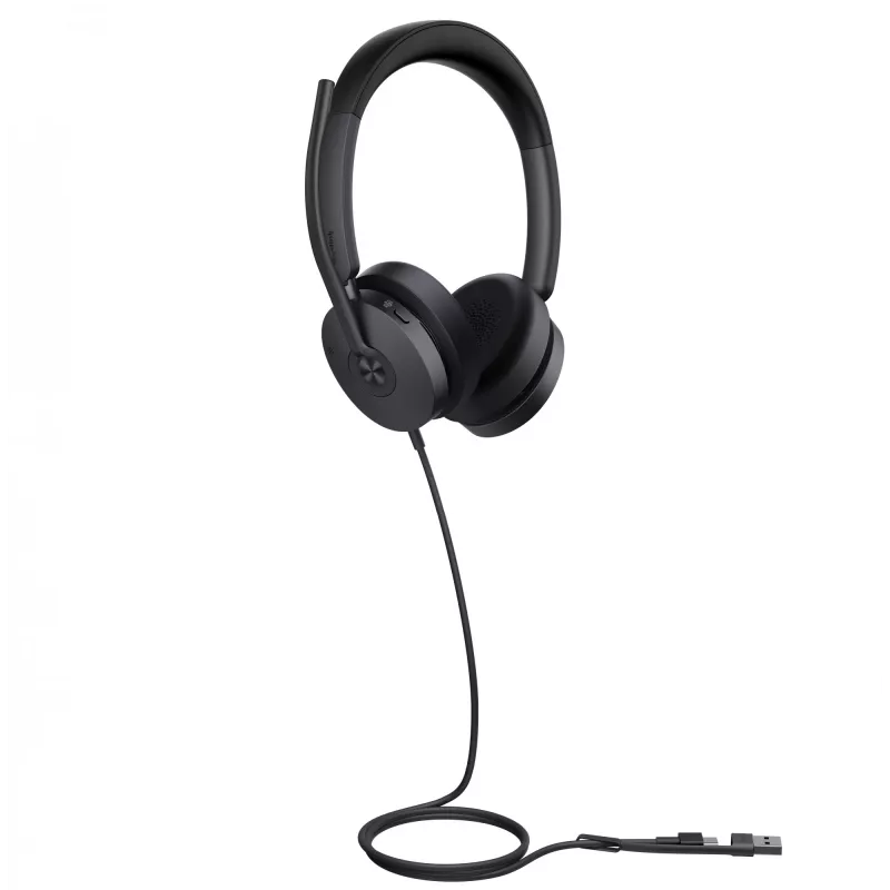 Auscultadores Yealink UH48 Dual Teams USB-C/A com fios 20-20000 Hz preto