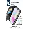 Cellularline Book Agenda – capa tipo livro em pele sintética para Galaxy A36/A56 com fecho magnético
