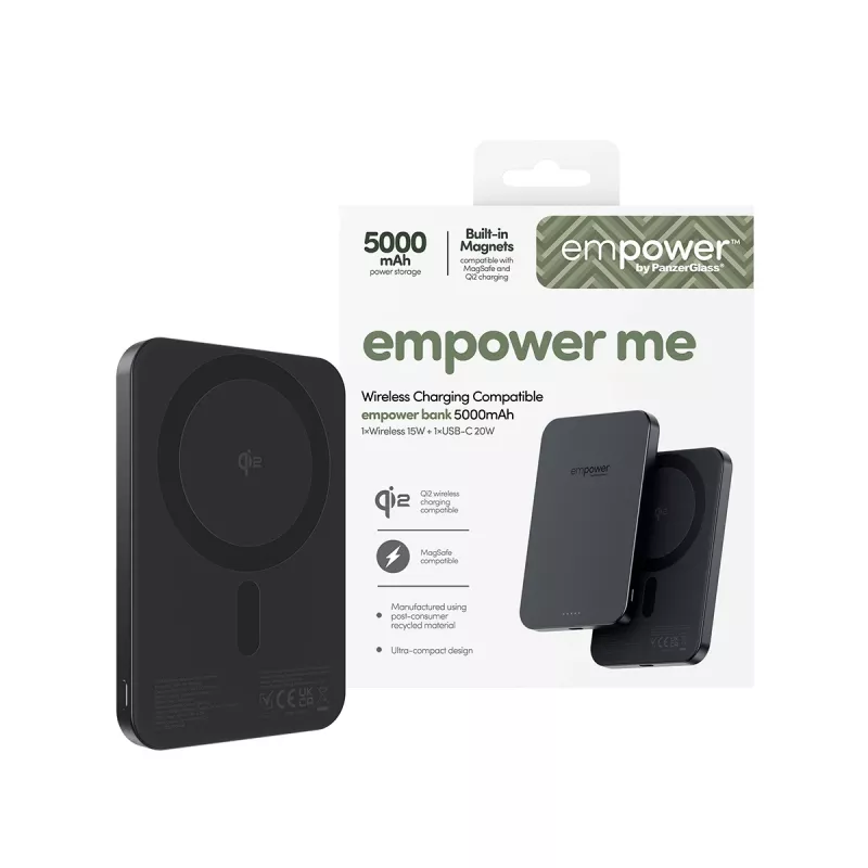 Powerbank PanzerGlass empower™ 5000mAh Space Black carregador portátil