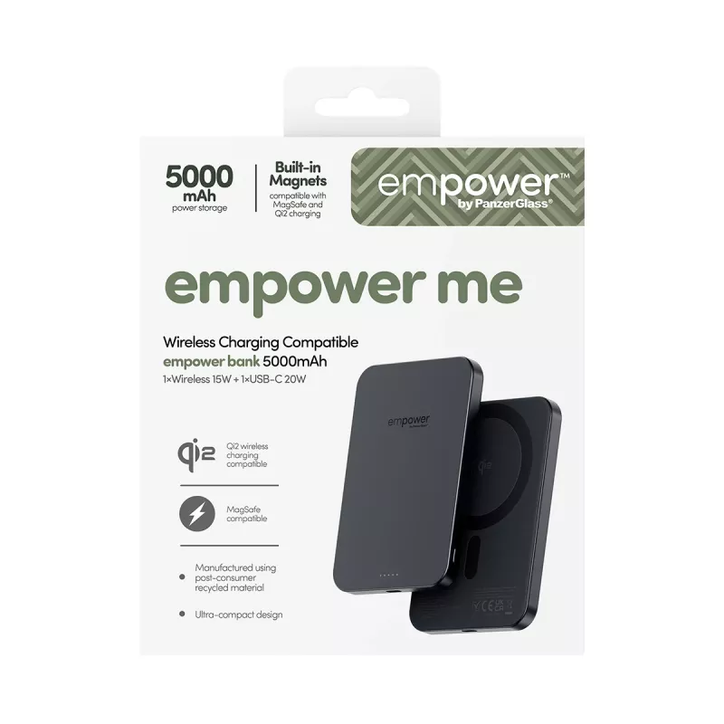 Powerbank PanzerGlass empower™ 5000mAh Space Black carregador portátil