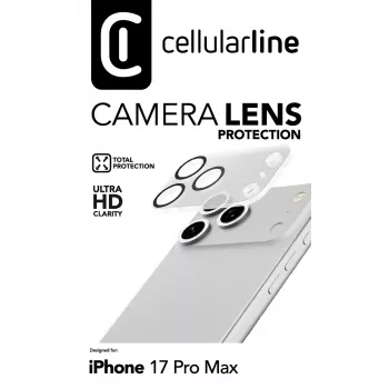 Objetiva de câmara Cellularline - Proteção para a câmara do iPhone 17 Pro Max