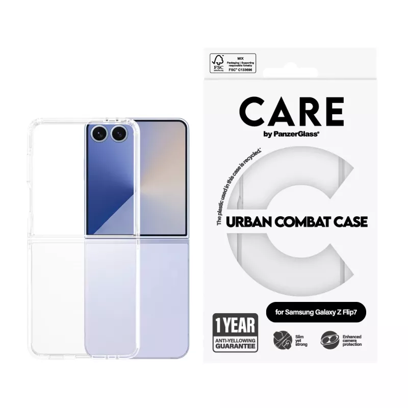 Capa PanzerGlass CARE™ by ® Urban Combat transparente Samsung Galaxy Z Flip7