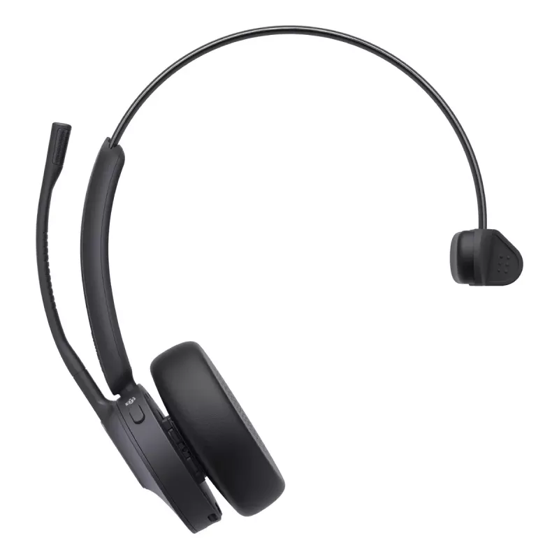 Headset mono sem fios Yealink WH64 Teams — Bluetooth, Supra-aural, 20–20000 Hz, alcance de 150 m, preto