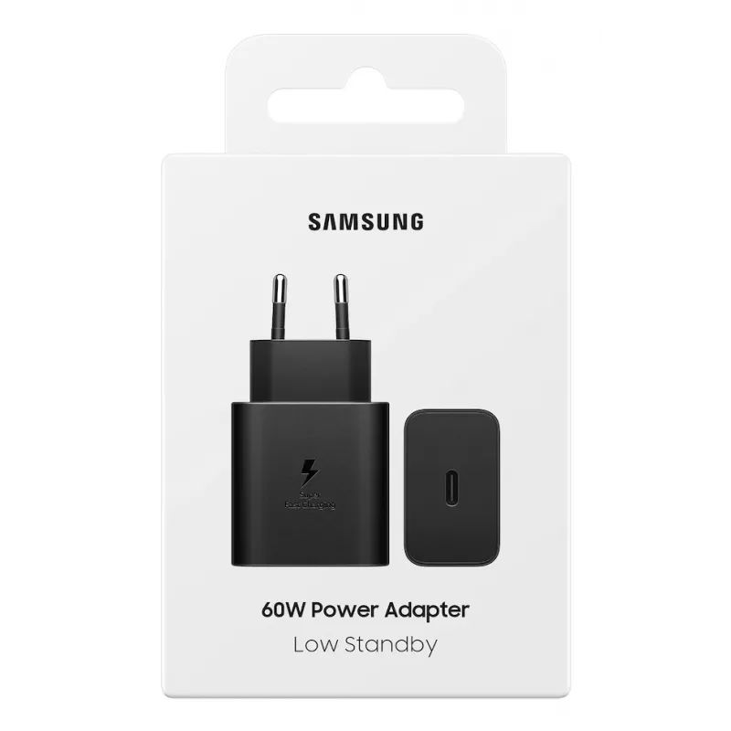 Carregador móvel Samsung EP-T6010NBEGWW para portátil, smartphone, tablet preto AC carregamento rápido interior