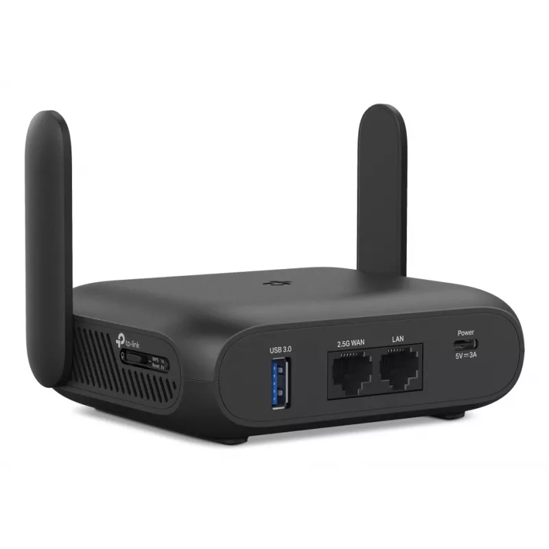 Router wireless TP-Link BE3600 Wi-Fi 7 2.5 Gigabit Ethernet Dual-Band (2,4 GHz / 5 GHz) preto