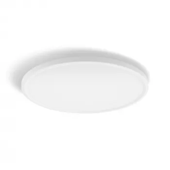 Lâmpada de teto Philips Hue Devote fina Lâmpada de teto M, redonda LED 23W, branca, Ø42,1 cm, local de utilização universal