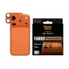 Proteção de câmara PanzerGlass Fender para iPhone 17 Pro — silicone, Cosmic Orange, resistente a riscos e choques