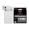 Proteção de câmara PanzerGlass Fender para iPhone 17 Pro Max — silicone, prateado, resistente a riscos e choques