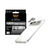 Proteção de câmara PanzerGlass Fender para iPhone 17 Pro Max — silicone, prateado, resistente a riscos e choques