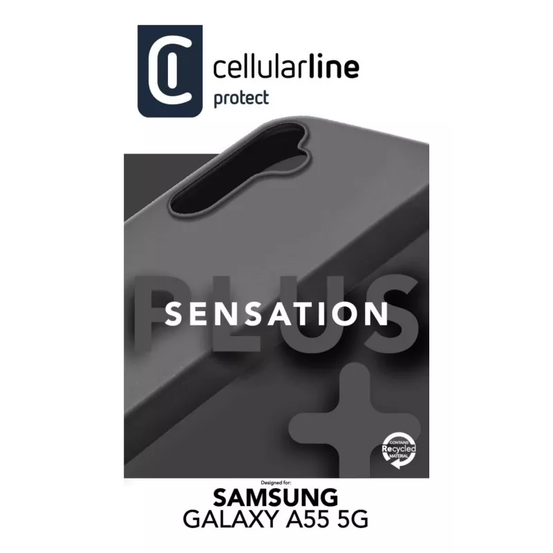 Cellularline Sensation+ - capa de silicone soft-touch para Galaxy A55 5G