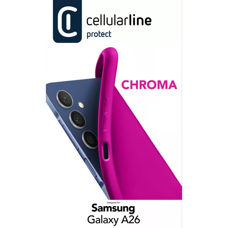 Cellularline Chroma - capa de borracha macia colorida para Galaxy A26, capa, Samsung, Galaxy A26, 16,8 cm (6,6