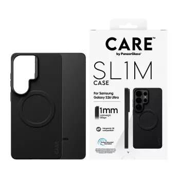 Capa de proteção PanzerGlass CARE SL1M para Samsung Galaxy S26 Ultra, preta