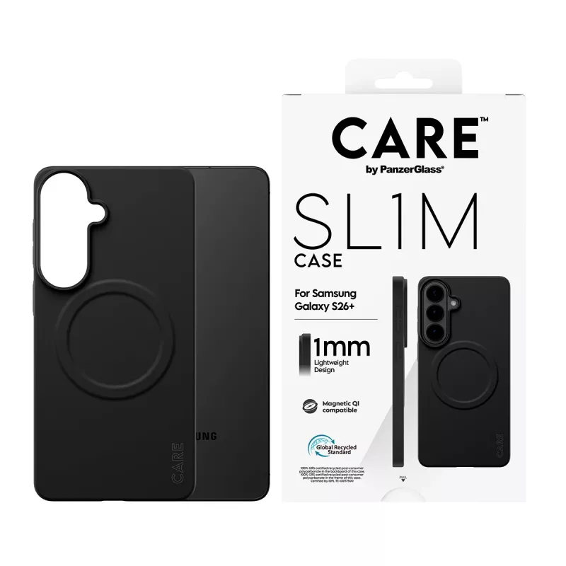Capa de proteção PanzerGlass CARE SL1M para Samsung Galaxy S26+ em preto (CR06231)