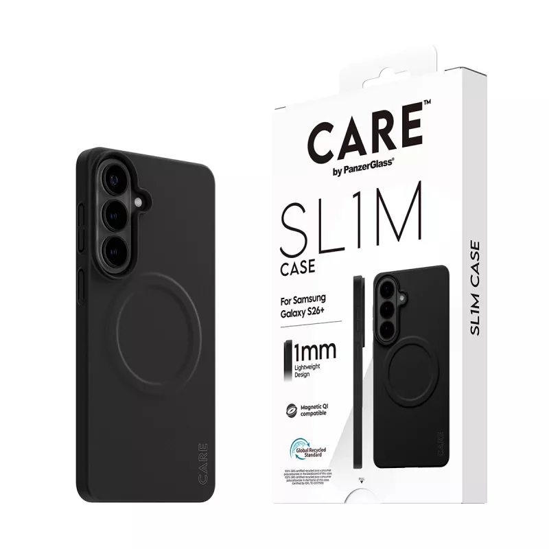 Capa de proteção PanzerGlass CARE SL1M para Samsung Galaxy S26+ em preto (CR06231)