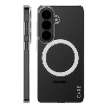 PanzerGlass CARE™ SL1M Capa de proteção transparente com Qi para Samsung Galaxy S26, compatível com ecrãs até 16 cm (6,3 polegadas)