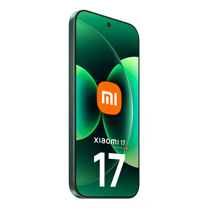 Smartphone Xiaomi 17 — ecrã de 6,3 polegadas (16 cm), Snapdragon 8 Elite Gen 5, 12 GB RAM, 512 GB de armazenamento, 6330 mAh, verde