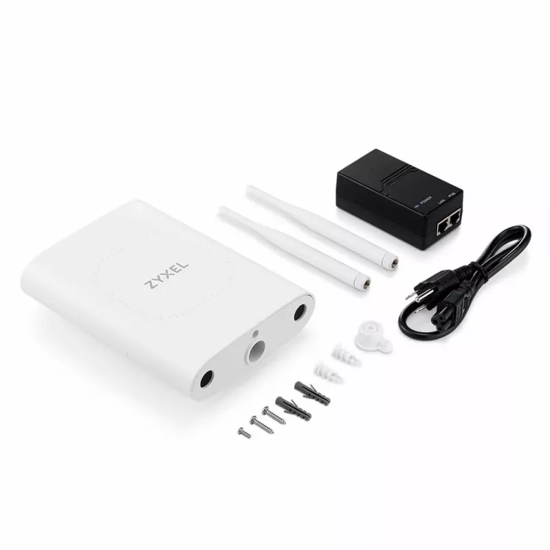 Ponto de acesso sem fios Zyxel NWA55BE — dual-band 2,4/5 GHz, 5100 Mbit/s, PoE, branco