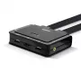 Lindy Switch KVM de 2 portas, HDMI 4K60, USB 2.0 e áudio, cabo, preto