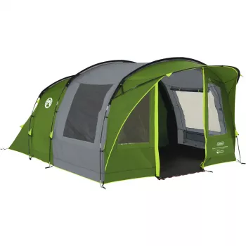 Tenda COLEMAN Rocky Mountain 5 BlackOut verde/cinzento — modelo 2025, tenda de túnel familiar para 5 pessoas