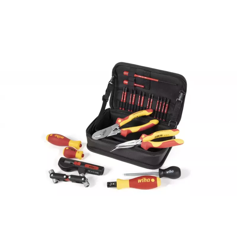 Conjunto de ferramentas Wiha 45289 23 ferramentas preto vermelho amarelo 1,55 kg