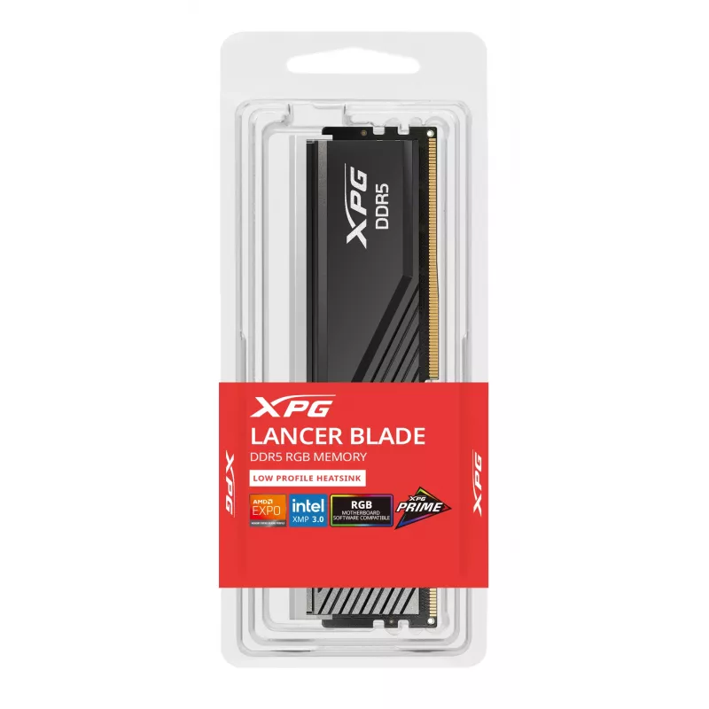 16 GB ADATA DIMM 6000 (preto, AX5U6000C3016G-SLABRBK, XPG Lancer Blade RGB, INTEL XMP, AMD EXPO)