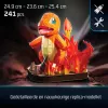 4D Build, conjunto de modelo 3D Pokémon Charmander, figura Pokémon, Kanto First Partner Collection, decoração de secretária, 241 peças, a partir dos 12 anos