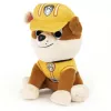 PAW Patrol GUND peluche oficial Rubble com uniforme característico de trabalhador da construção, peluche para crianças a partir de 1 ano, 15 cm