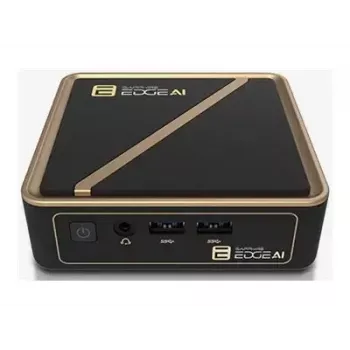 Barebone mini-PC Sapphire EDGE AI 340 com suporte para memória DDR5 e saída HDMI