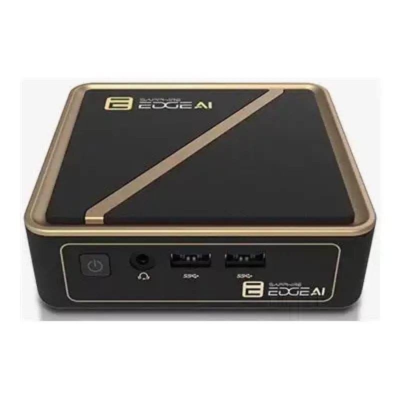 Barebone mini-PC Sapphire EDGE AI 340 com suporte para memória DDR5 e saída HDMI