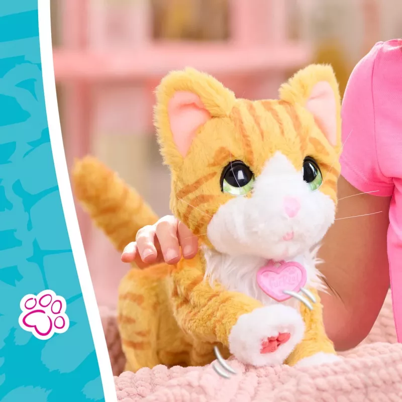 Just Play FurReal Bella, gato de brinquedo, 4 anos, interativo, AA, pilhas incluídas