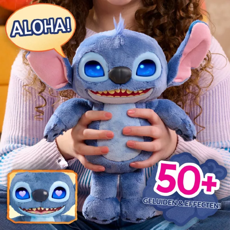 Just Play Disney Stitch – Many Moods Stitch, figura, 3 ano(s), Interativo, Com som, AA