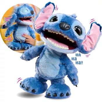 Just Play Disney Stitch - Ultimate Stitch, figura, 3 ano(s), Interativo, Com som, AA, pilhas incluídas