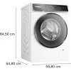 Máquina de lavar roupa Bosch Serie 8 WGB244040 de carregamento frontal 9 kg 1257 rpm Branco