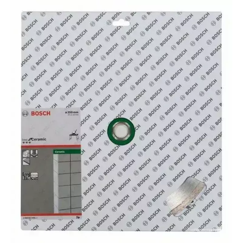 Disco de serra circular Bosch 35 cm (350 mm) de diâmetro, furo 30 mm, para azulejos cerâmicos macios, 1 unid.