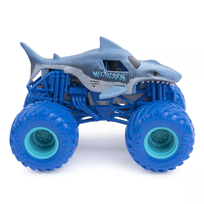 Monster Jam, camiões monstro oficiais Batman vs. Megalodon em metal fundido, escala 1:64, brinquedo para rapazes a partir dos 3 anos
