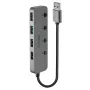 Hub USB 3.0 Lindy 4 portas com interruptores on/off