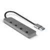 Hub USB 3.0 Lindy 4 portas com interruptores on/off