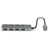 Hub USB 3.0 Lindy 4 portas com interruptores on/off