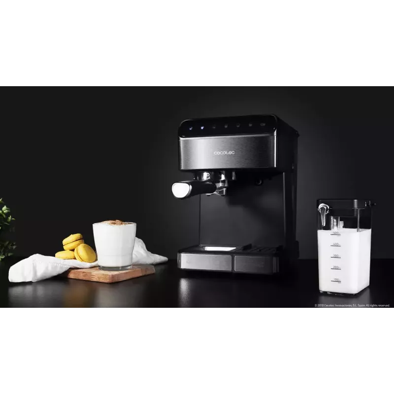 Máquina de café expresso CECOTEC Power Instant-ccino 20 Touch – automática, depósito de água de 1,4 L, 2 chávenas, 1350 W