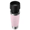 Caneca de viagem EMSA Travel Mug Waves Grande 500 ml rosa, aço inoxidável